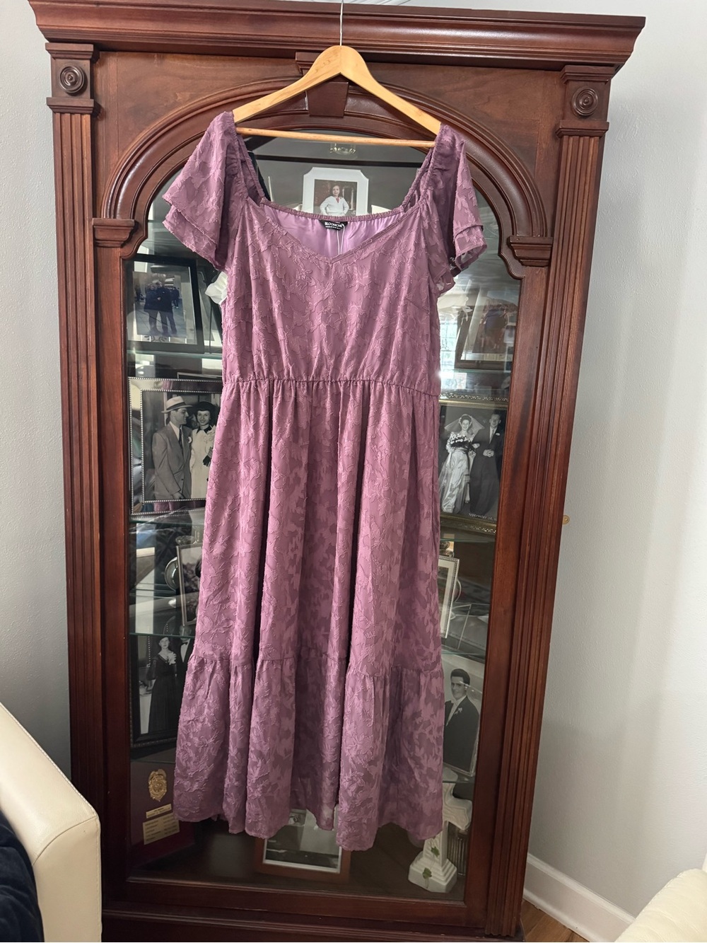 NWT BloomChic Dusty Mauve Textured Dress. Plus size 18/20